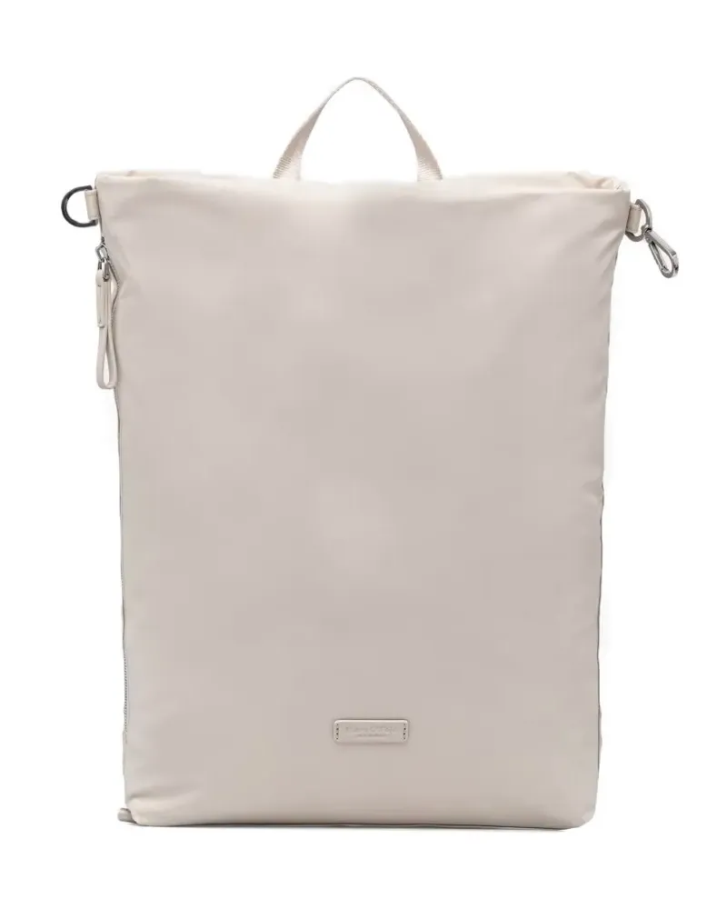Marc O'Polo logo-plaque backpack - Nude Nude