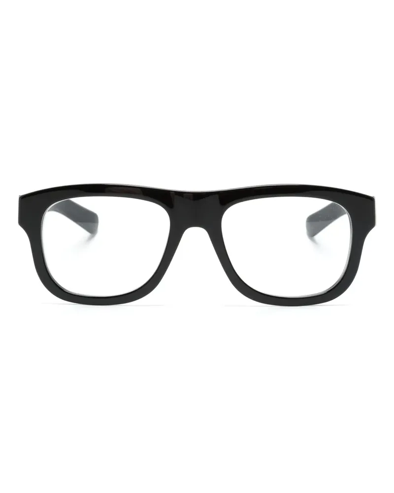 Gucci Brille mit eckigem Gestell - Schwarz Schwarz