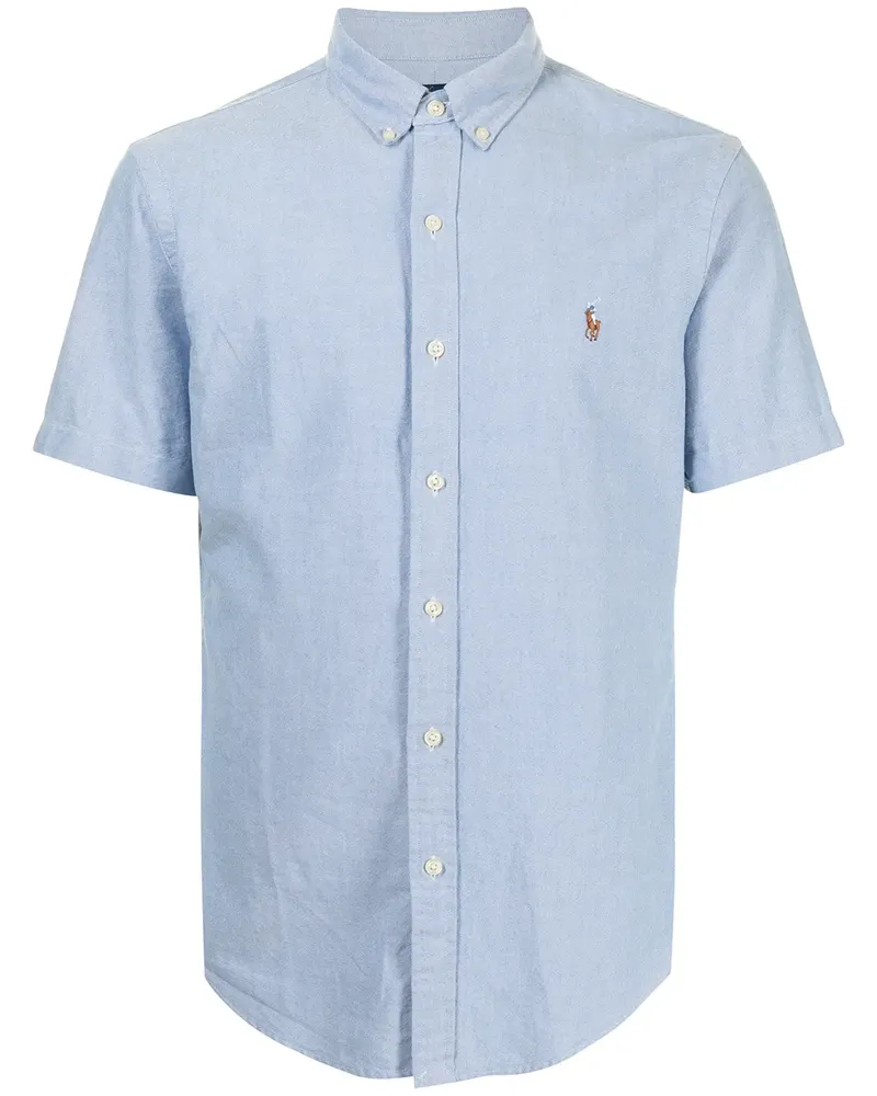 Ralph Lauren Oxford-Hemd mit Logo-Stickerei - Blau Blau