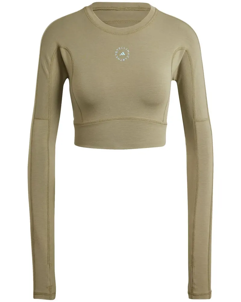 adidas True Strength Cropped-Top - Grün Grün