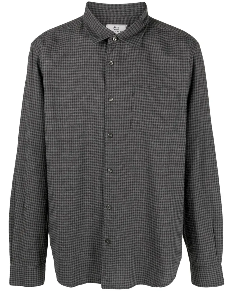Woolrich Hemd mit Vichy-Karomuster Grau