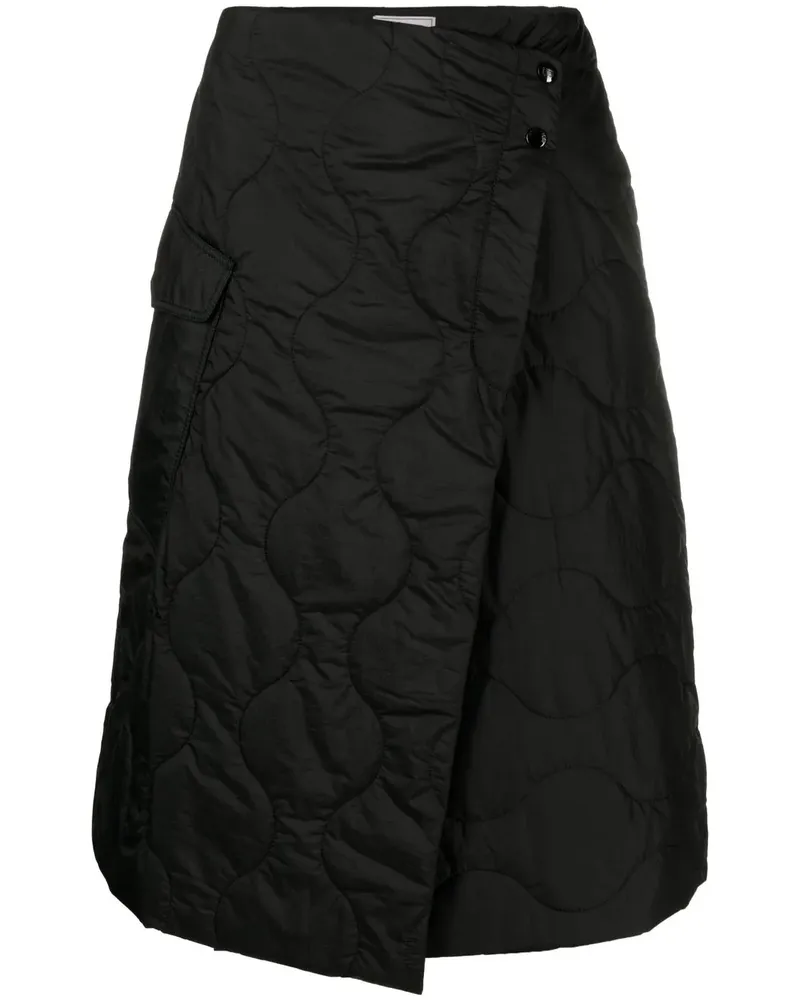 Woolrich Wickelrock mit gestepptem Finish - Schwarz Schwarz