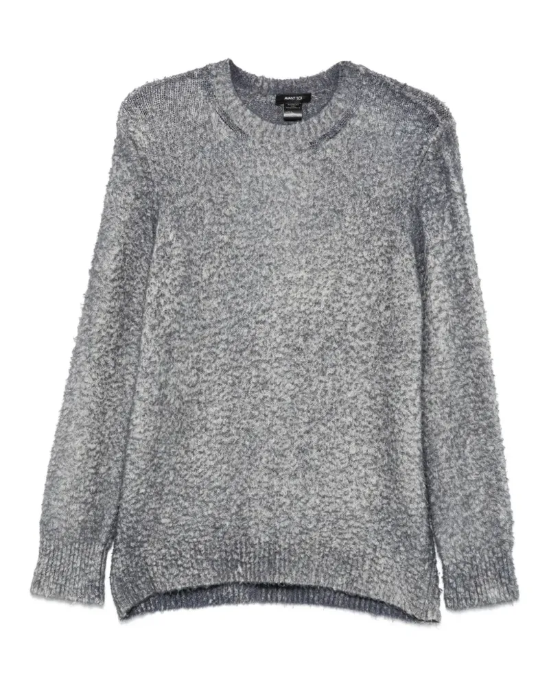 Avant Toi bouclé-knit crew-neck knitwear - Grau Grau