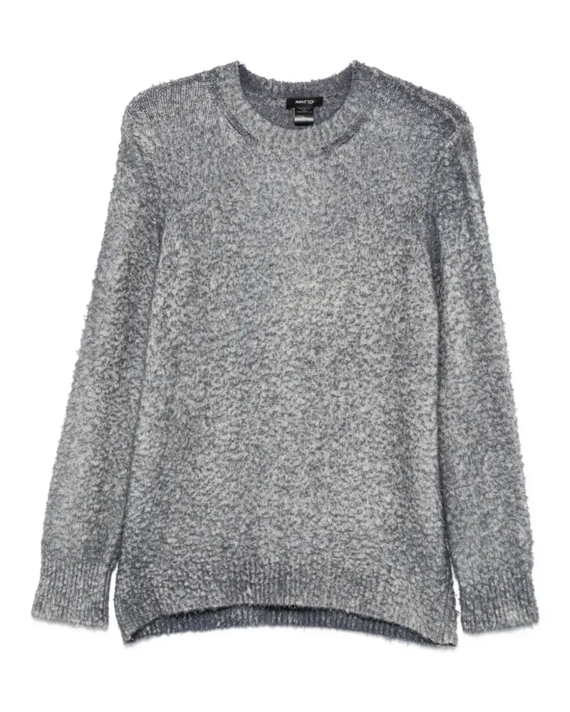 Avant Toi bouclé-knit crew-neck knitwear - Grau Grau