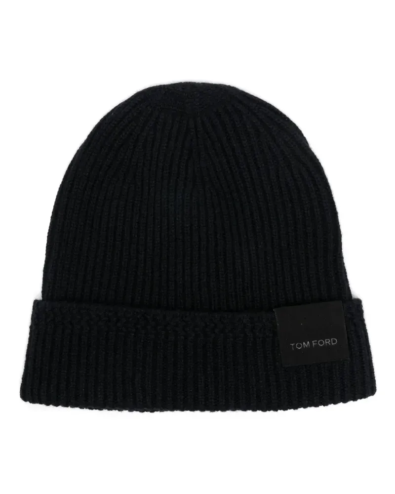Tom Ford Beanie aus Kaschmir - Blau Blau
