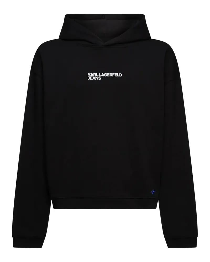 Karl Lagerfeld Hoodie mit Logo-Print - Schwarz Schwarz