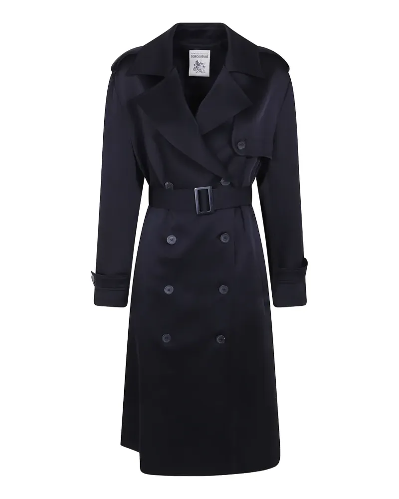 Semicouture Trenchcoat mit Gürtel - Schwarz Schwarz