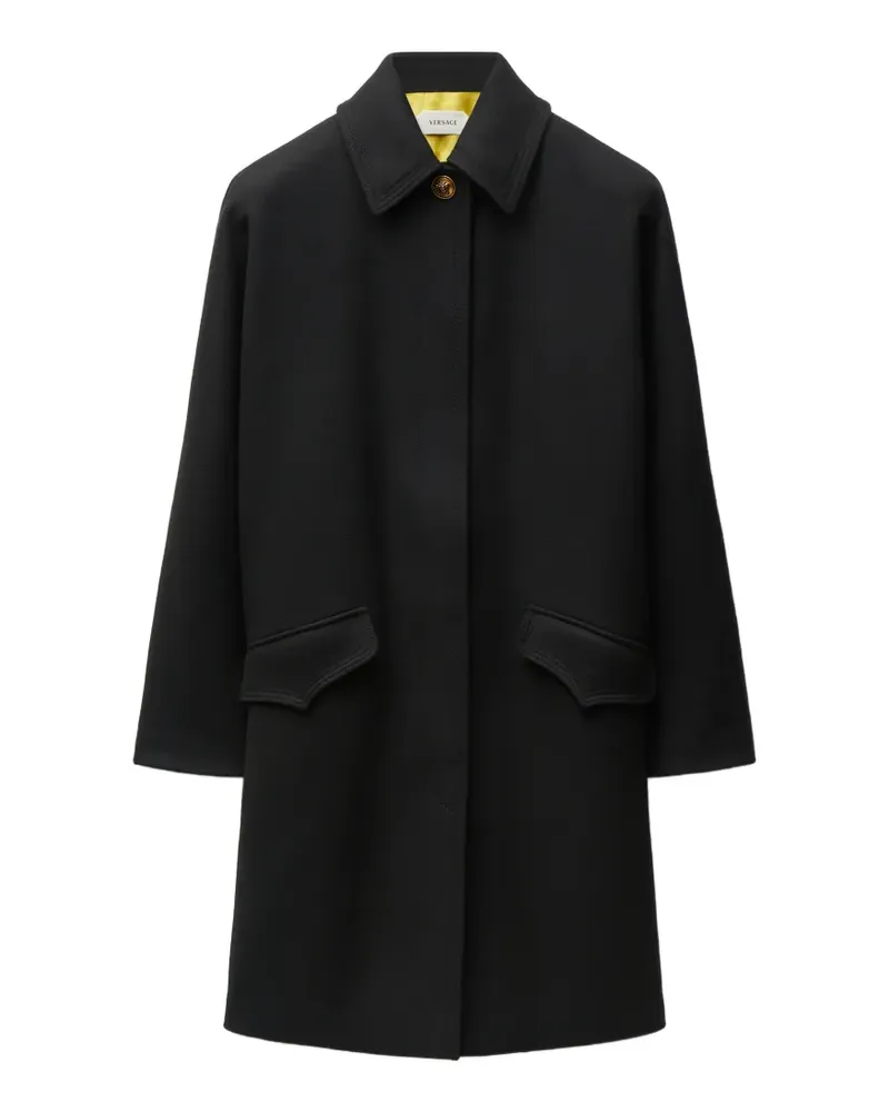 Versace Medusa button-fastening coat - Schwarz Schwarz