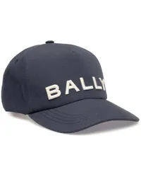 Bally Baseballkappe mit Logo-Stickerei Blau