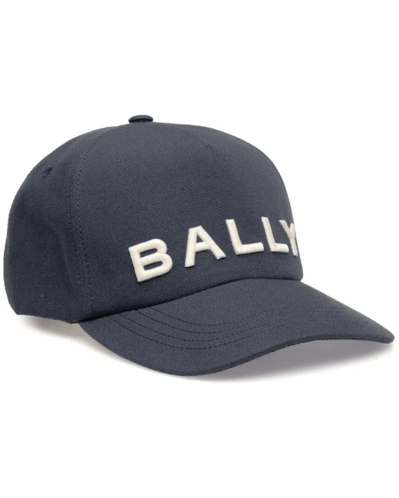 Bally Baseballkappe mit Logo-Stickerei - Blau Blau