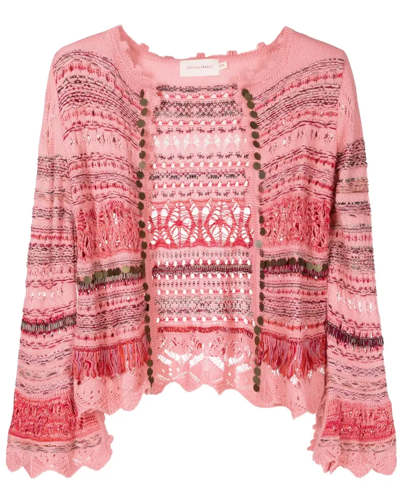 Cecilia Prado Verzierter Cardigan - Rosa Rosa