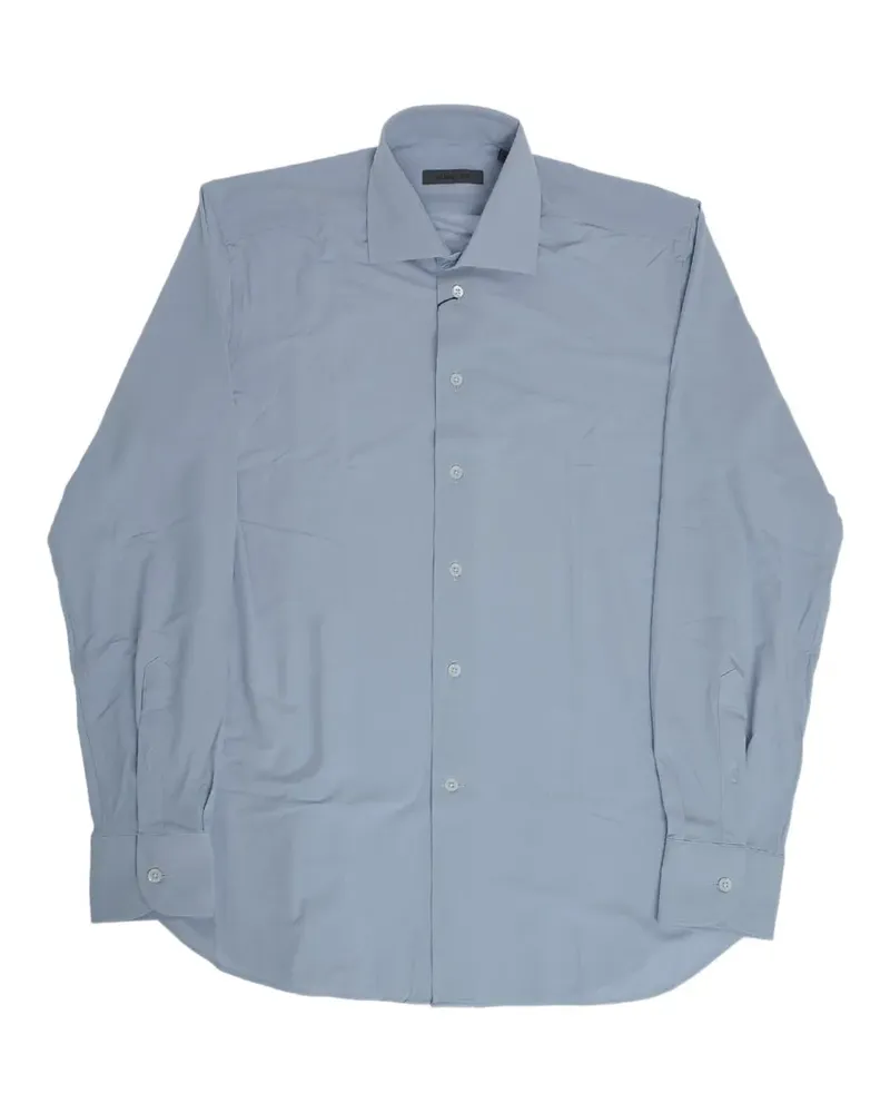 Corneliani wrinkle-free French-collar shirt - Blau Blau