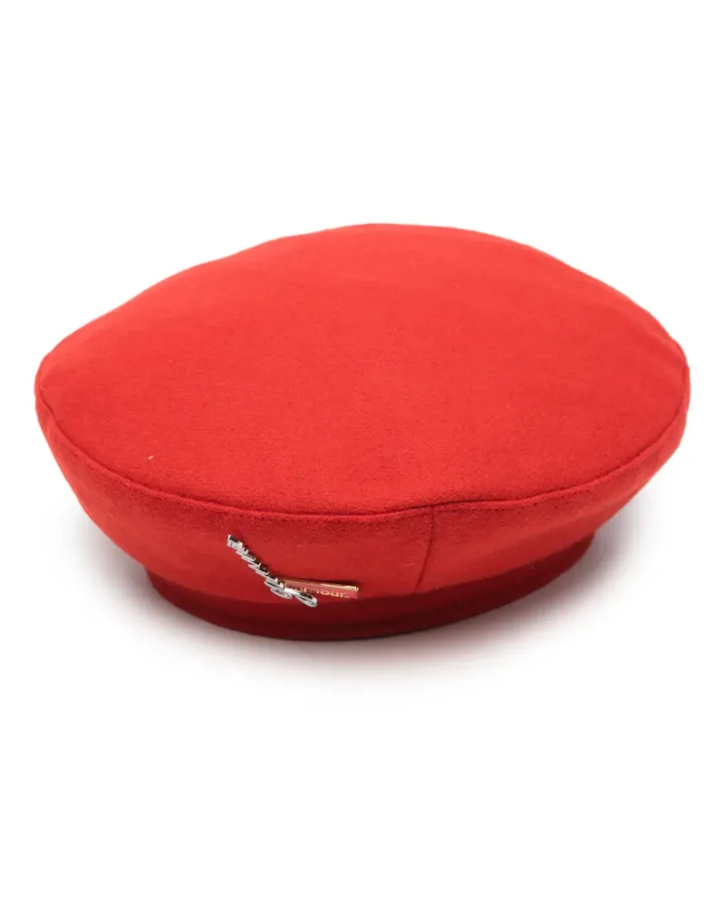 Barbour Baskenmütze mit Logo-Brosche - Rot Rot