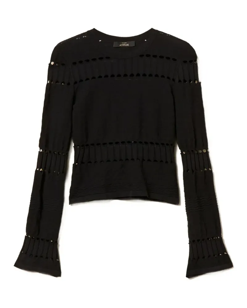 Twin-Set openwork sweater - Schwarz Schwarz
