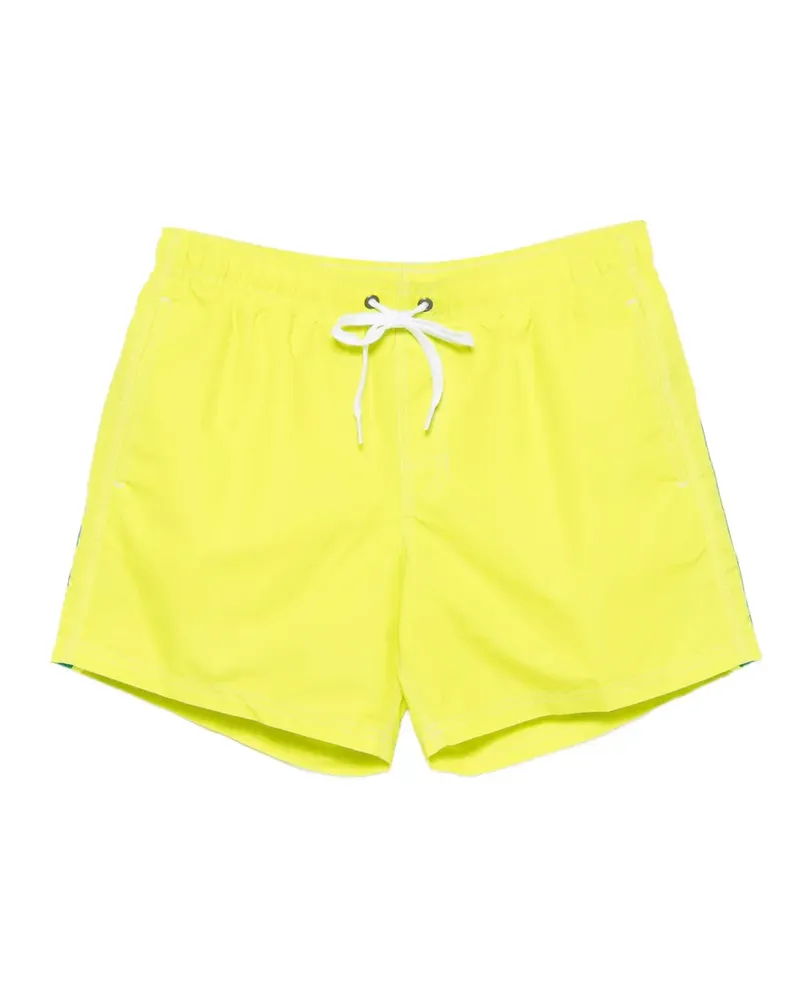 Sundek striped-trim drawstring swim shorts - Gelb Gelb