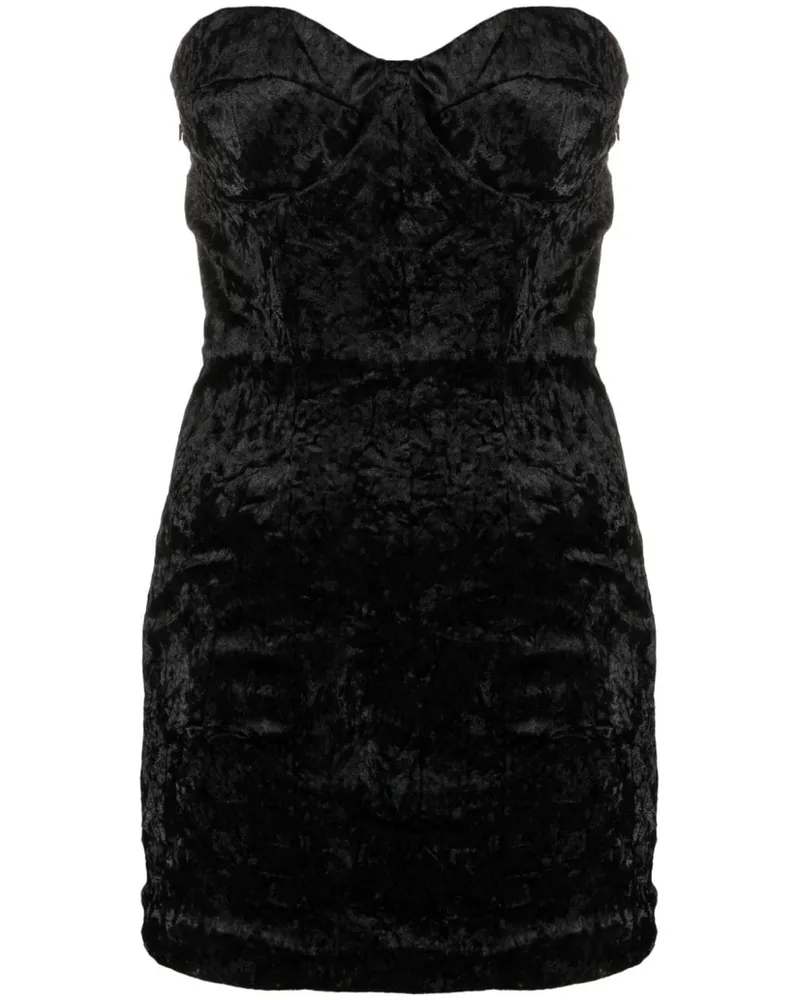 ROTATE Birger Christensen Schulterfreies Minikleid - Schwarz Schwarz