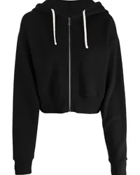 John Elliott + Co Cropped-Hoodie Schwarz