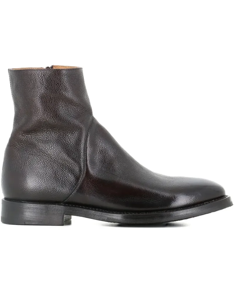 Alberto Fasciani Ethan zip leather boots - Braun Braun