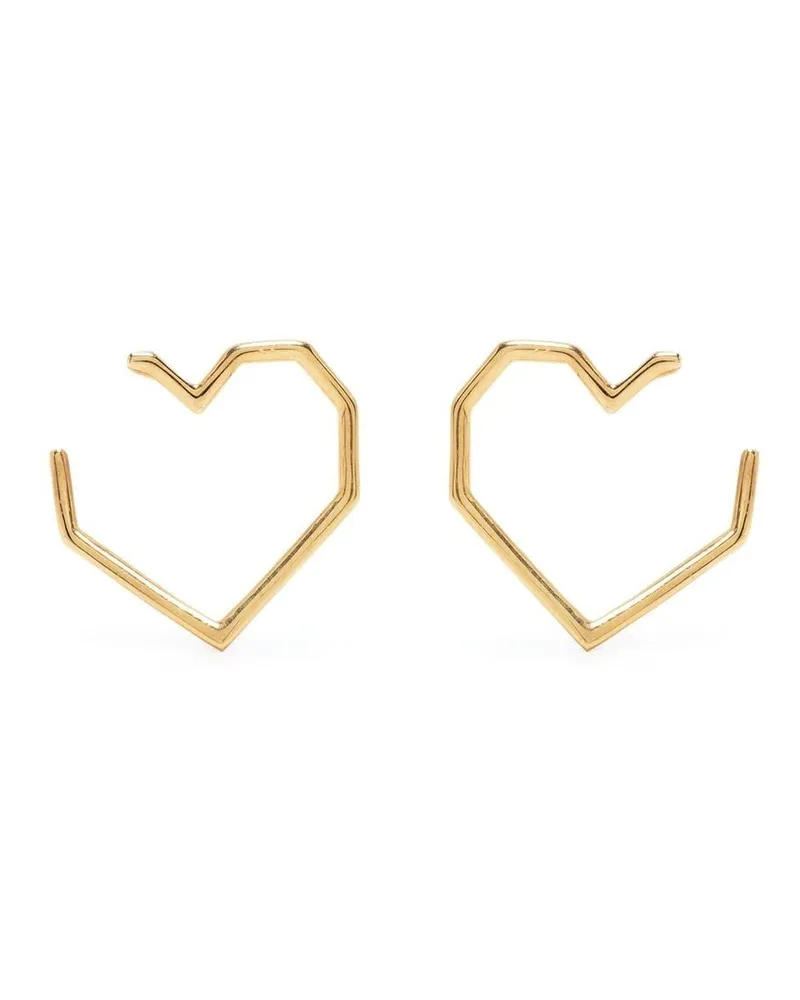 Aliita 14kt Corazón Gelbgoldohrringe