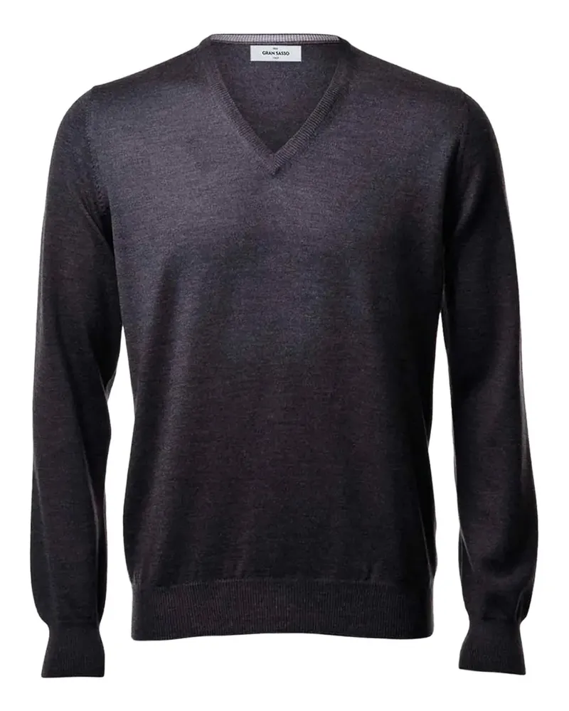 Gran Sasso Pullover mit V-Ausschnitt - Schwarz Schwarz