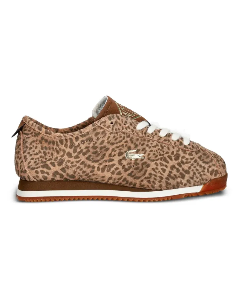 Lacoste Sneakers mit Leopardenprint - Nude Nude