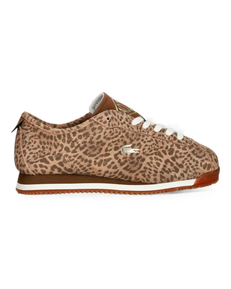 Lacoste leopard-print sneakers - Nude Nude