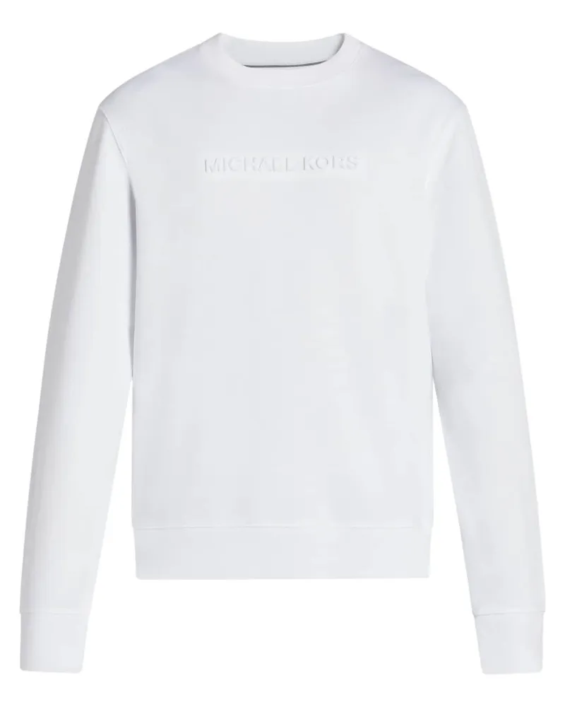 Michael Kors Sweatshirt mit Logo-Prägung - Weiß Weiß