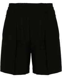 HALFBOY Karierte Shorts Schwarz