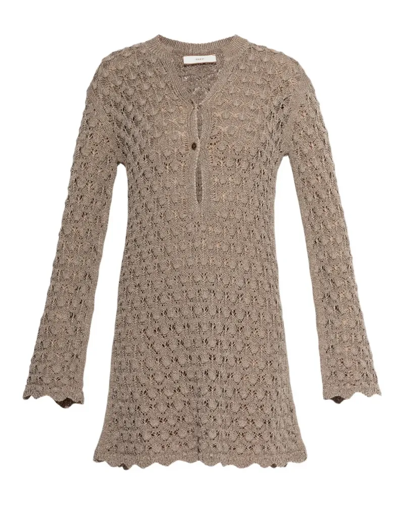 AKEP openwork mini dress - Braun Braun