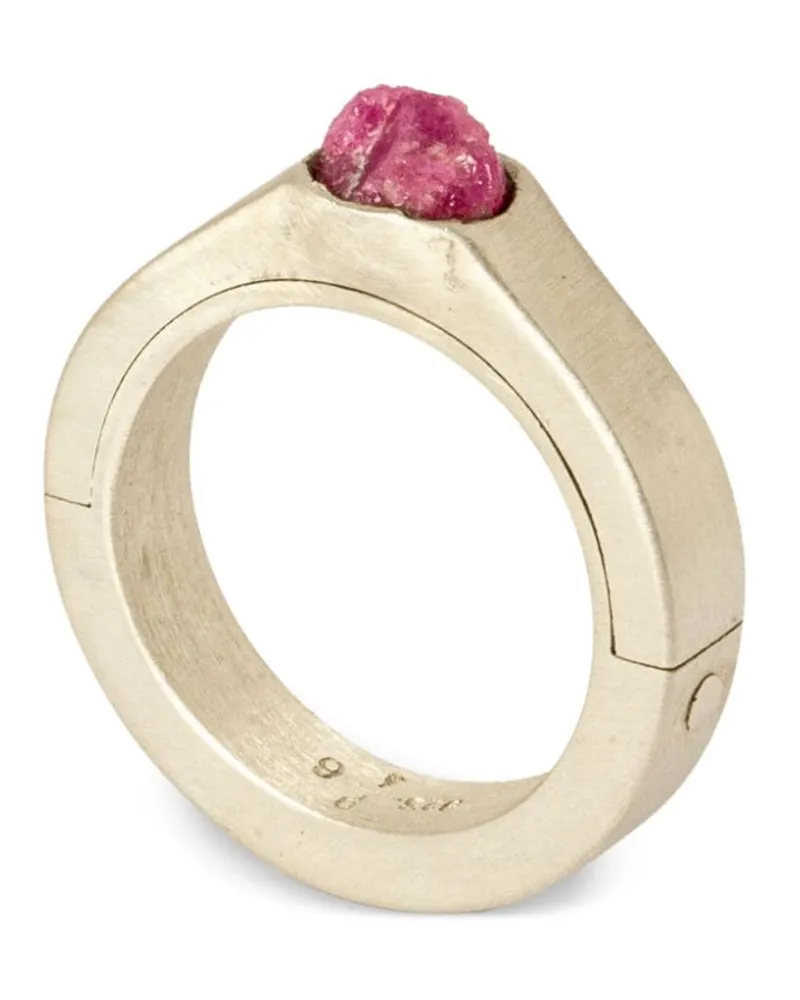 Parts Of Four Sistema Ring aus Sterlingsilber mit Rubinplatte - Nude Nude