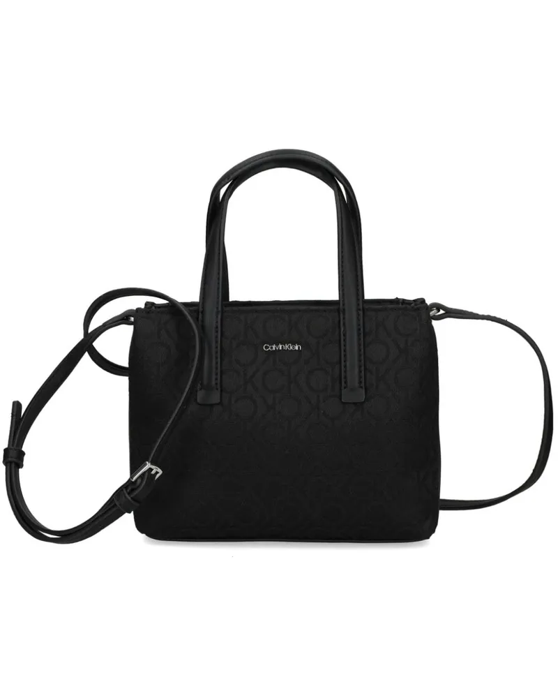Calvin Klein Handtasche mit Logo-Print - Schwarz Schwarz