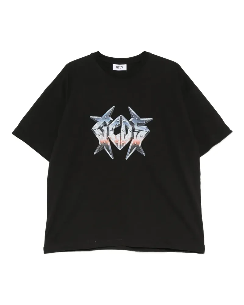 GCDS Bulletproof logo-print T-shirt - Schwarz Schwarz