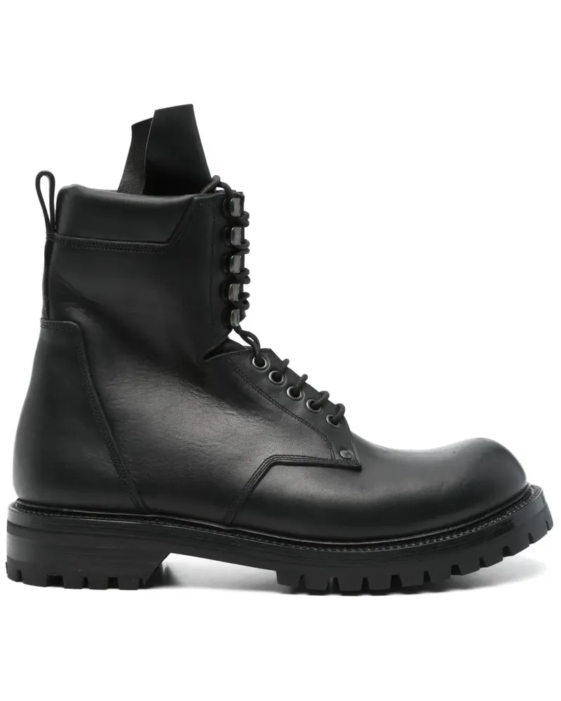 Rick Owens Army Bikerstiefel - Schwarz Schwarz