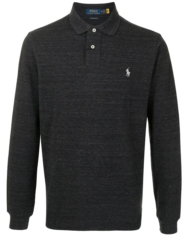 Ralph Lauren Poloshirt mit Polo Pony-Stickerei - Grau Grau