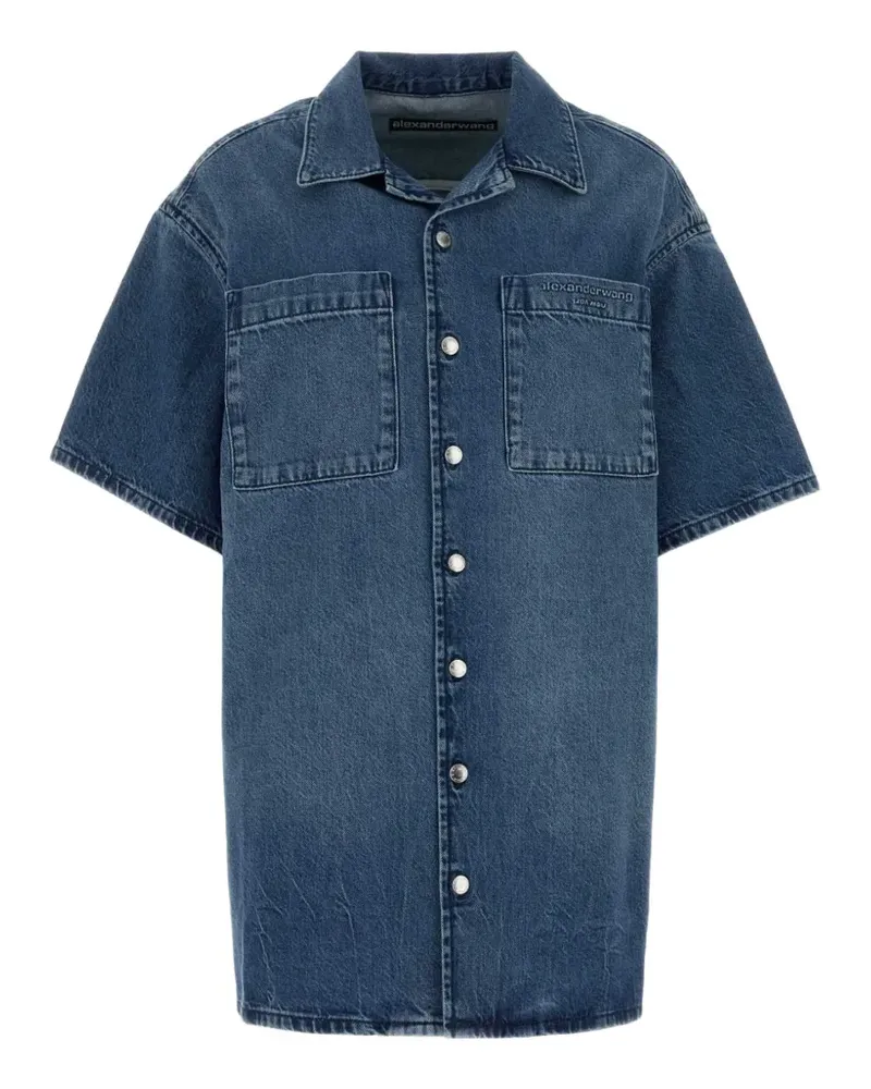 Alexander Wang Kurzärmeliges Minikleid - Blau Blau