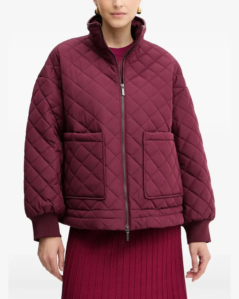 Armani Exchange quilted zip-up jacket - Rot Rot
