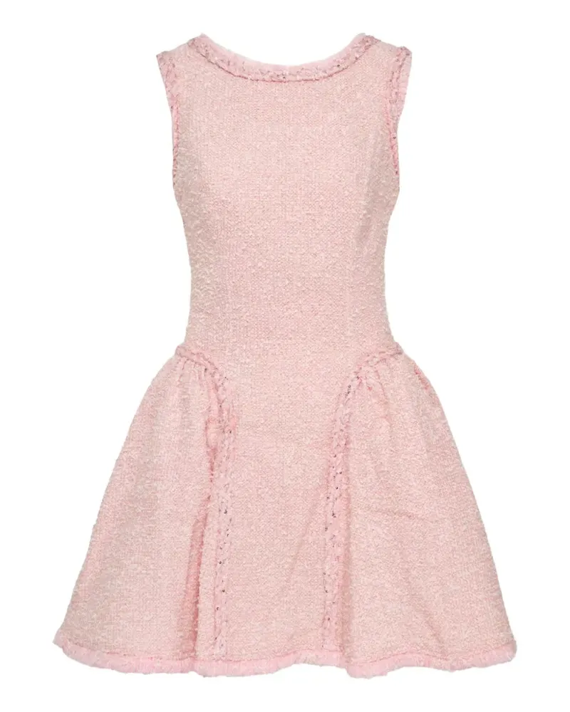 Self-Portrait sequin-embellished bouclé dress - Rosa Rosa