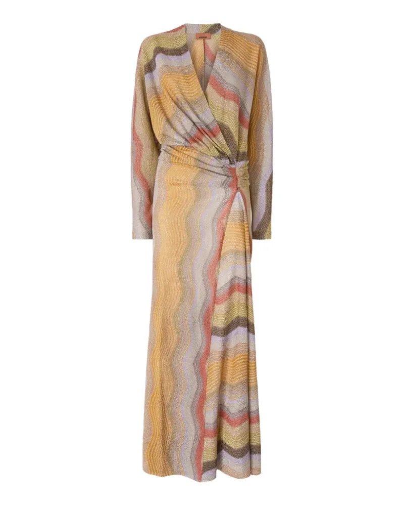 Missoni Kleid aus Zickzackstrick - Gelb Gelb