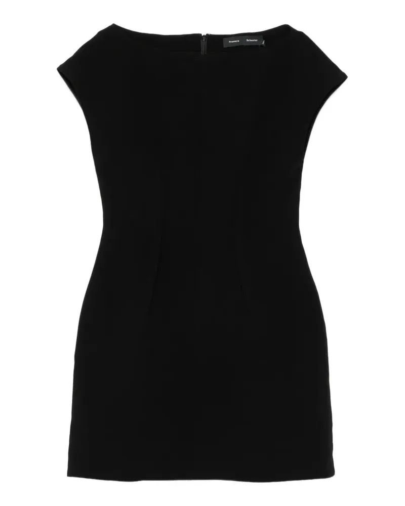 Proenza Schouler Kleid mit U-Boot-Ausschnitt - Schwarz Schwarz