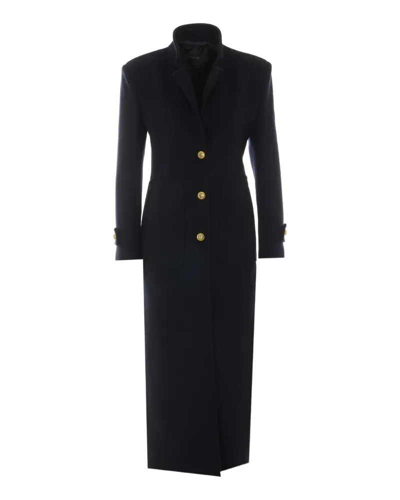Pinko Einreihiger Mantel mit Knöpfen - Blau Blau