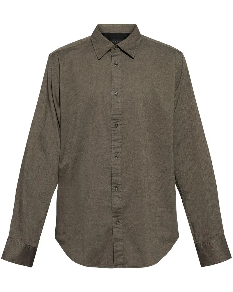 Rag & Bone Klassisches Hemd - Grün Grün