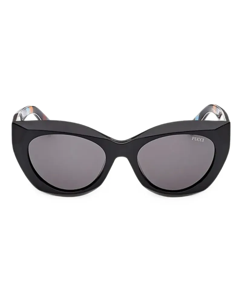 Emilio Pucci Cat-Eye-Sonnenbrille - Schwarz Schwarz