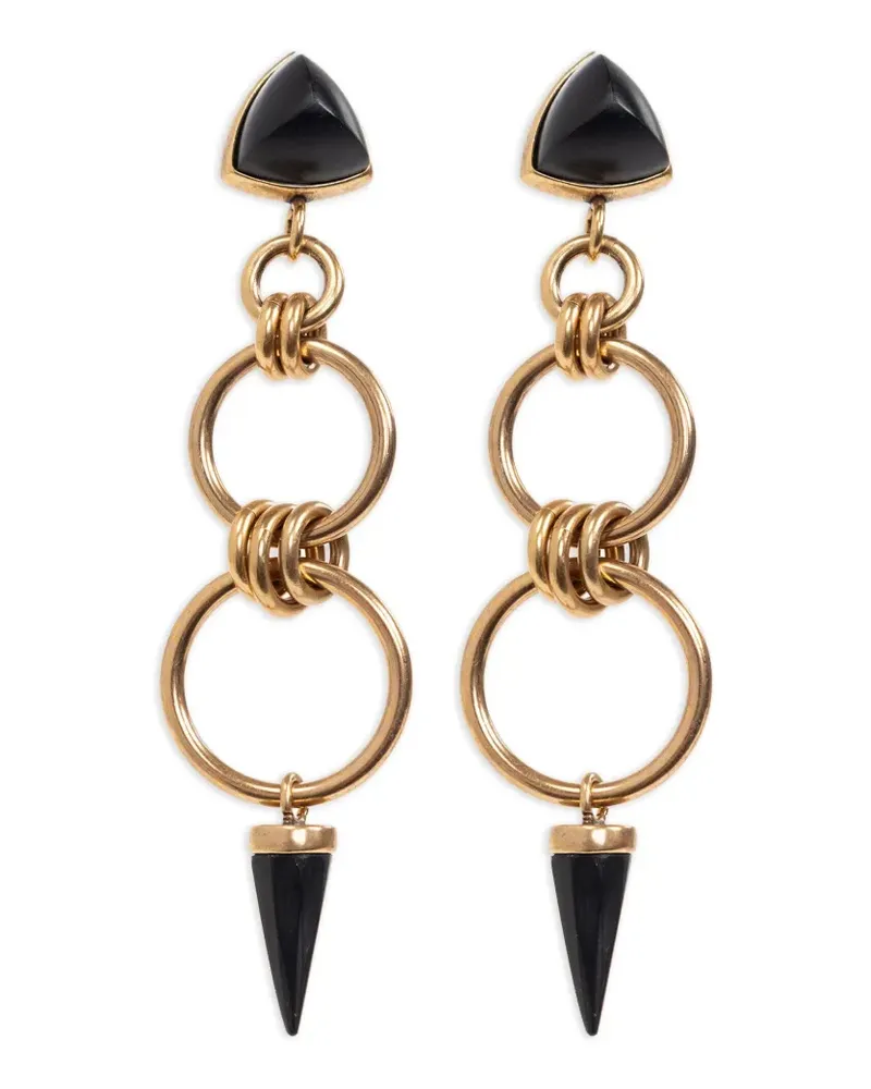 Isabel Marant Ohrringe mit Logo-Gravur - Gold Gold