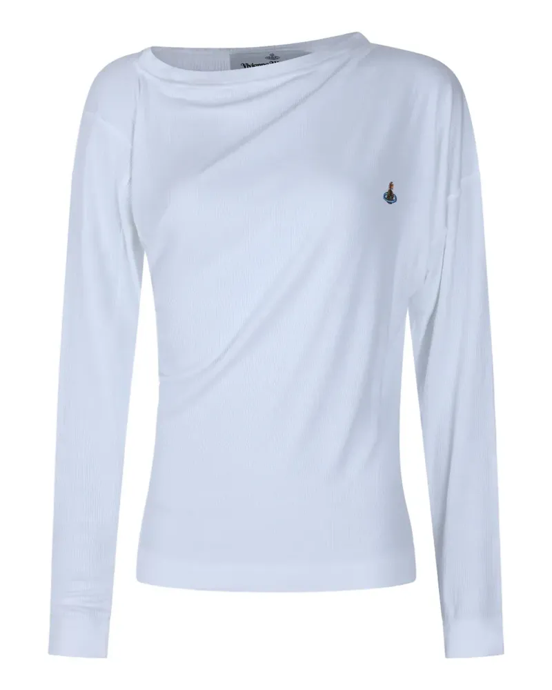 Vivienne Westwood Drapiertes T-Shirt - Weiß Weiß