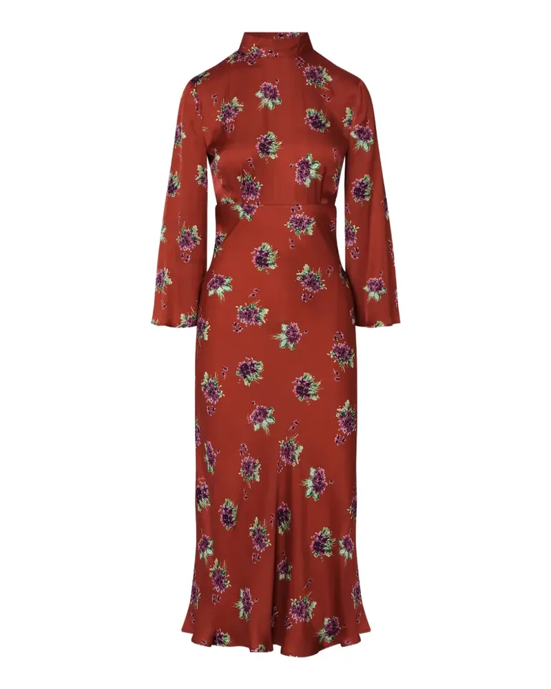 Liu Jo floral midi dress - Orange Orange
