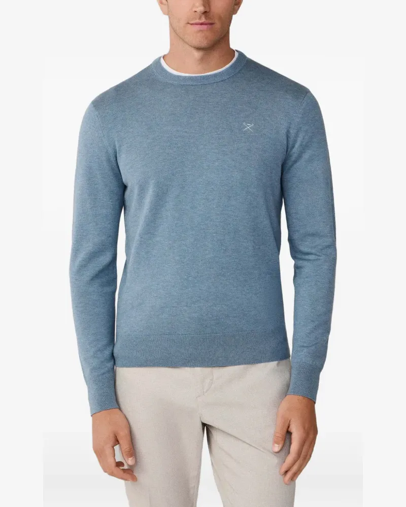Hackett Bestickter Pullover - Blau Blau