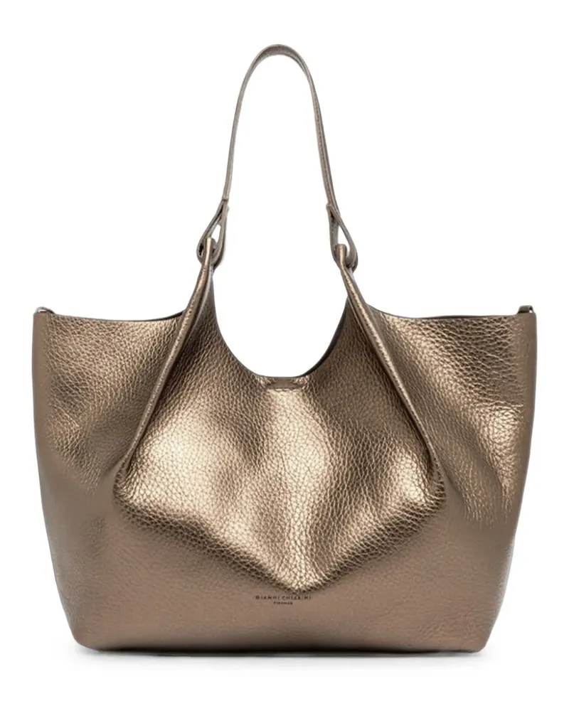 Gianni Chiarini Dua Tote Bag im Metallic-Look - Gold Gold