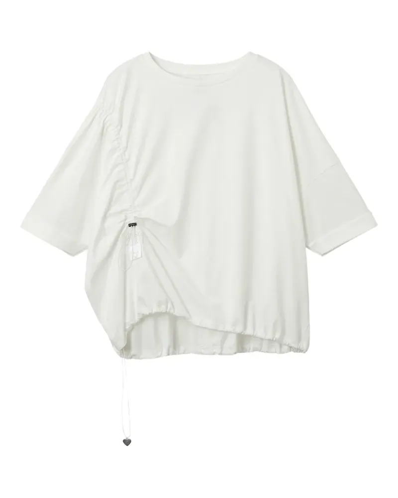 Izzue T-Shirt mit Kordelzug - Weiß Weiß