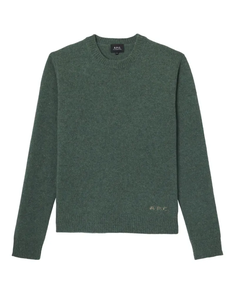 A.P.C. Pullover mit Rundhalsausschnitt - Grün Grün