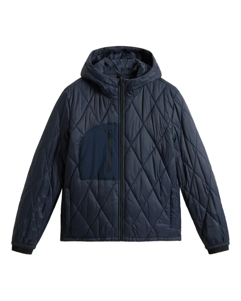 Woolrich Gesteppte Kapuzenjacke - Blau Blau